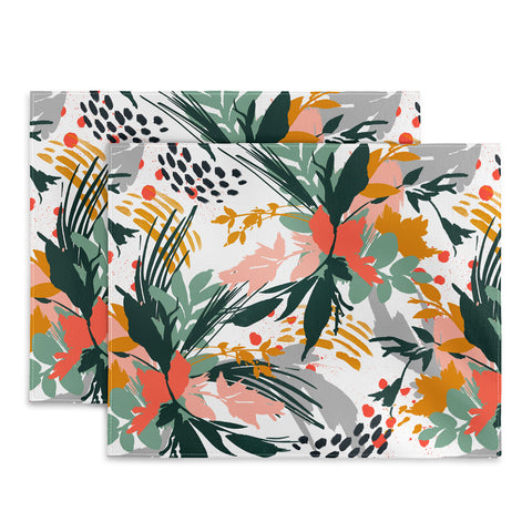 Marta Barragan Camarasa Botanical brush strokes I Placemat