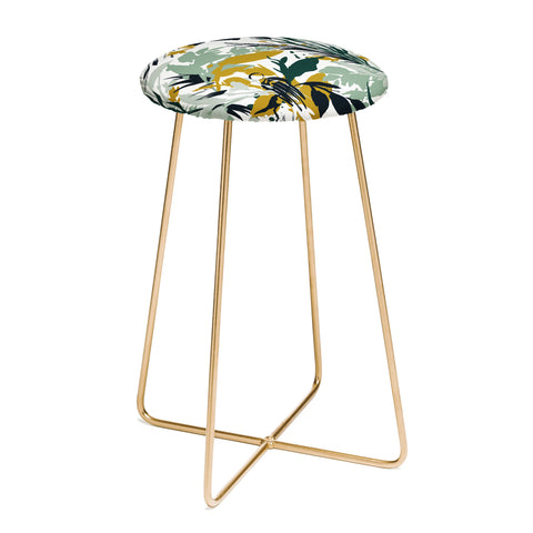 Marta Barragan Camarasa Botanical brushstrokes Counter Stool