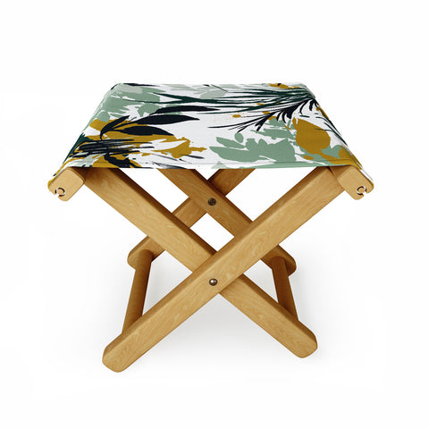 Marta Barragan Camarasa Botanical brushstrokes Folding Stool