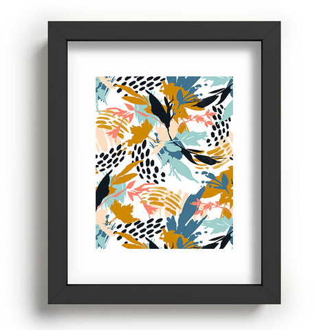 Marta Barragan Camarasa Botanical brushstrokes I Recessed Framing Rectangle