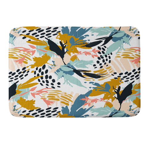 Marta Barragan Camarasa Botanical brushstrokes I Memory Foam Bath Mat