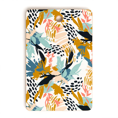 Marta Barragan Camarasa Botanical brushstrokes I Cutting Board Rectangle