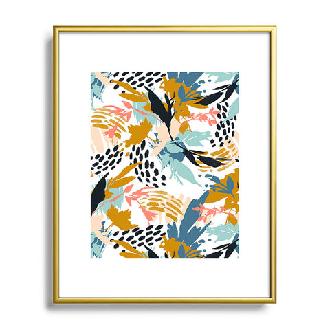 Marta Barragan Camarasa Botanical brushstrokes I Metal Framed Art Print