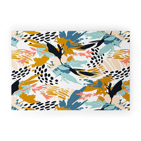 Marta Barragan Camarasa Botanical brushstrokes I Welcome Mat