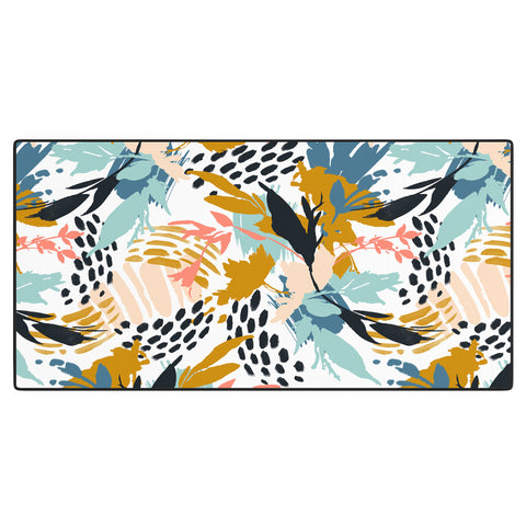 Marta Barragan Camarasa Botanical brushstrokes I Desk Mat