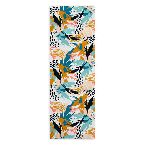 Marta Barragan Camarasa Botanical brushstrokes I Yoga Towel