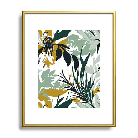 Marta Barragan Camarasa Botanical brushstrokes Metal Framed Art Print