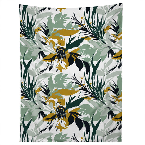 Marta Barragan Camarasa Botanical brushstrokes Tapestry
