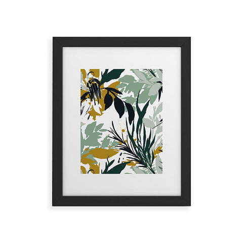 Marta Barragan Camarasa Botanical brushstrokes Framed Art Print