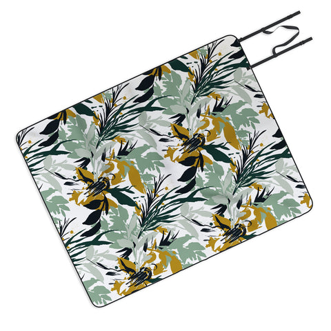Marta Barragan Camarasa Botanical brushstrokes Picnic Blanket
