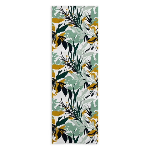 Marta Barragan Camarasa Botanical brushstrokes Yoga Towel