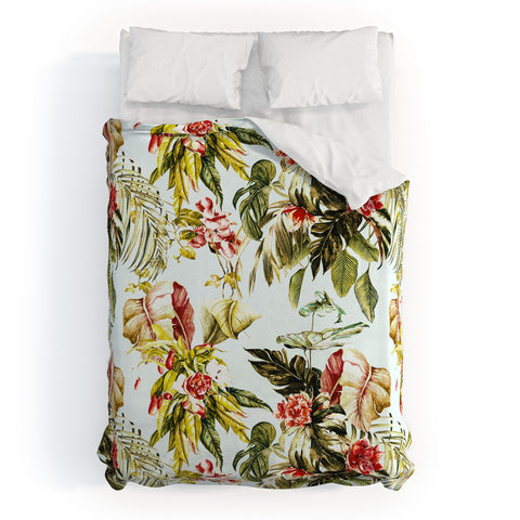 Marta Barragan Camarasa Botanical jungle bouquets I Duvet Cover