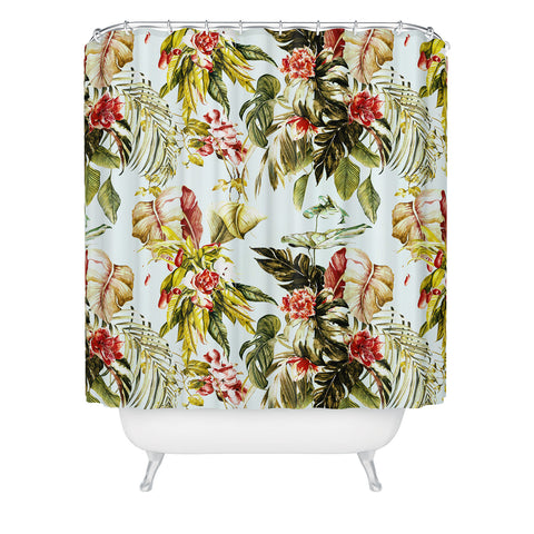 Marta Barragan Camarasa Botanical jungle bouquets I Shower Curtain