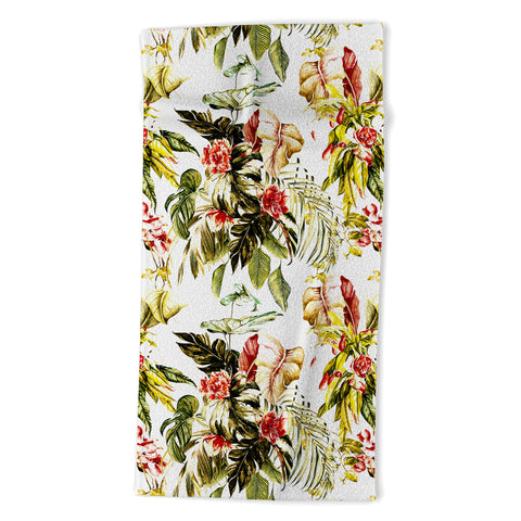 Marta Barragan Camarasa Botanical jungle bouquets I Beach Towel