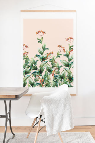 Marta Barragan Camarasa Botanical pink Art Print And Hanger