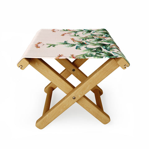 Marta Barragan Camarasa Botanical pink Folding Stool