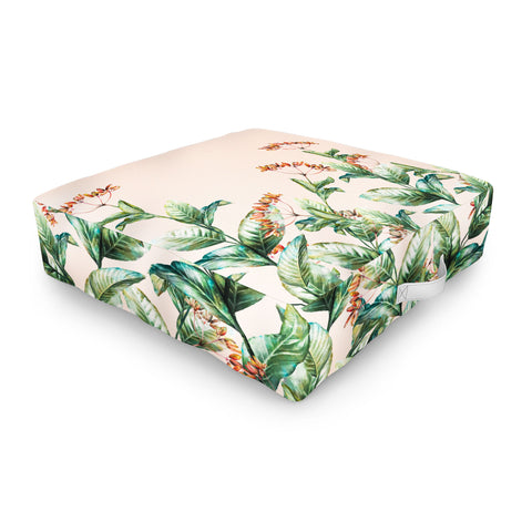 Marta Barragan Camarasa Botanical pink Outdoor Floor Cushion