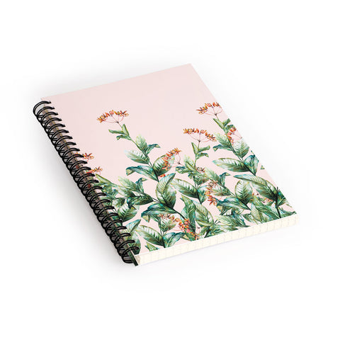 Marta Barragan Camarasa Botanical pink Spiral Notebook