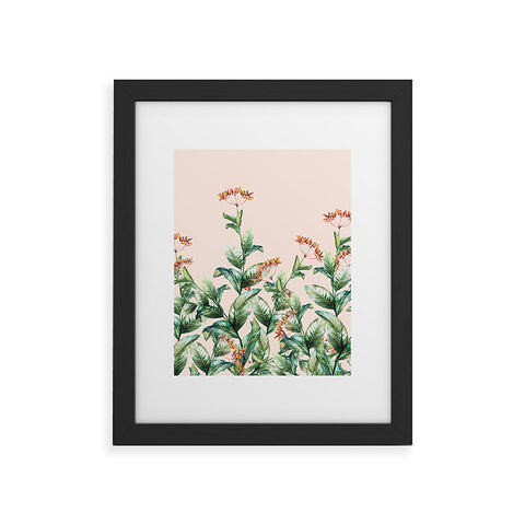 Marta Barragan Camarasa Botanical pink Framed Art Print