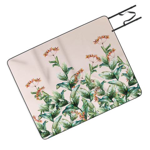 Marta Barragan Camarasa Botanical pink Picnic Blanket