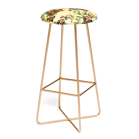 Marta Barragan Camarasa Bouquets and hummingbirds 01 Bar Stool