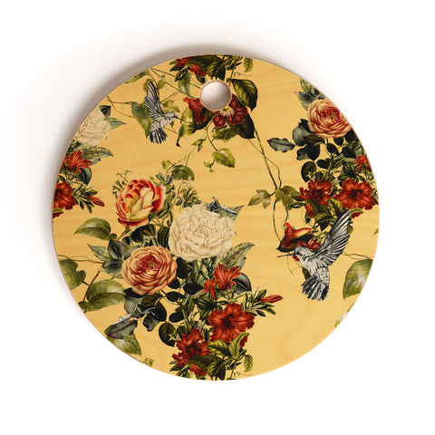 Marta Barragan Camarasa Bouquets and hummingbirds 01 Cutting Board Round