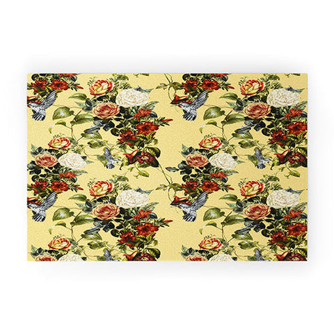 Marta Barragan Camarasa Bouquets and hummingbirds 01 Welcome Mat