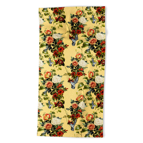Marta Barragan Camarasa Bouquets and hummingbirds 01 Beach Towel