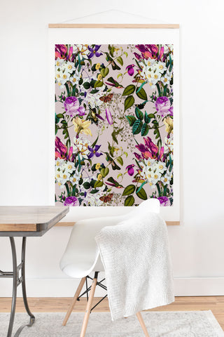 Marta Barragan Camarasa Bouquets and hummingbirds Art Print And Hanger