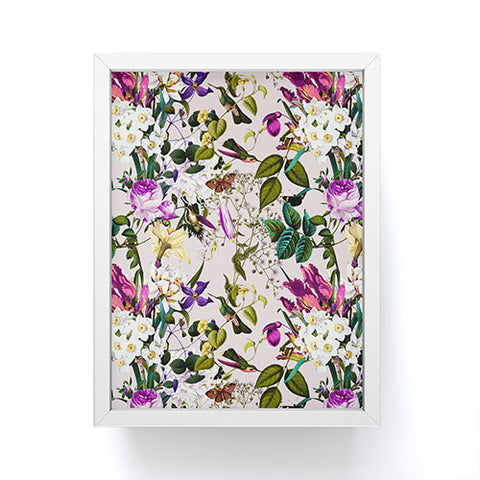 Marta Barragan Camarasa Bouquets and hummingbirds Framed Mini Art Print