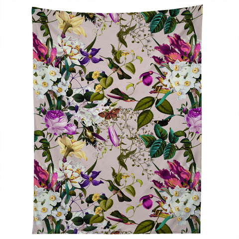 Marta Barragan Camarasa Bouquets and hummingbirds Tapestry