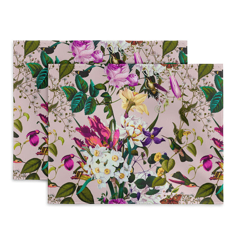 Marta Barragan Camarasa Bouquets and hummingbirds Placemat