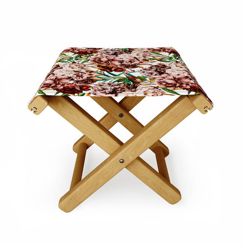 Marta Barragan Camarasa Bouquets pink vintage flowers Folding Stool