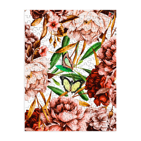 Marta Barragan Camarasa Bouquets pink vintage flowers Puzzle