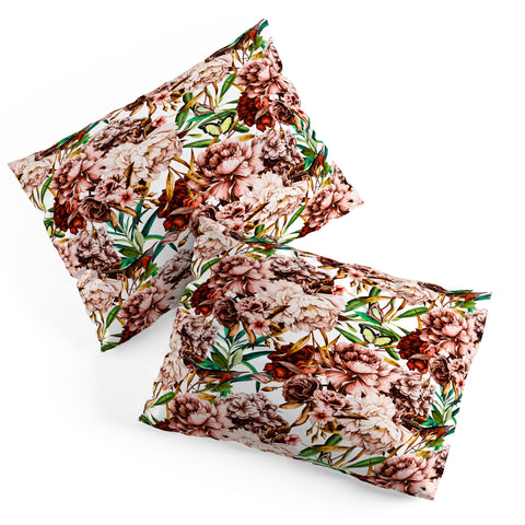 Marta Barragan Camarasa Bouquets pink vintage flowers Pillow Shams