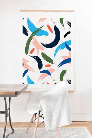 Marta Barragan Camarasa Brushstrokes 019 Art Print And Hanger