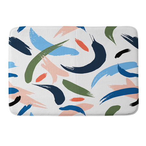 Marta Barragan Camarasa Brushstrokes 019 Memory Foam Bath Mat