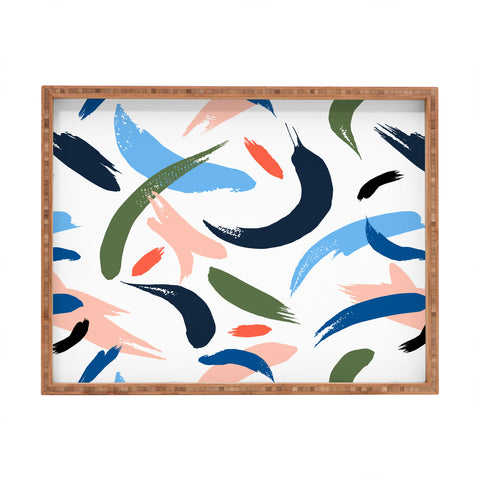 Marta Barragan Camarasa Brushstrokes 019 Rectangular Tray