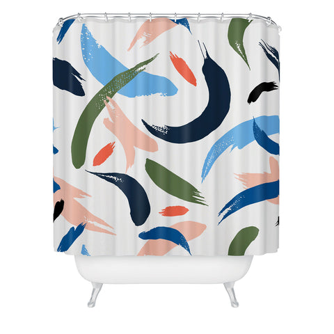 Marta Barragan Camarasa Brushstrokes 019 Shower Curtain