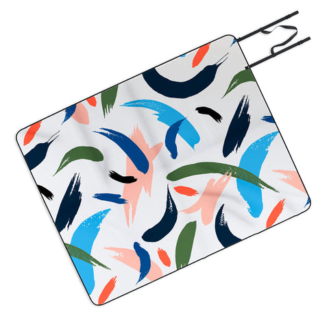 Marta Barragan Camarasa Brushstrokes 019 Picnic Blanket