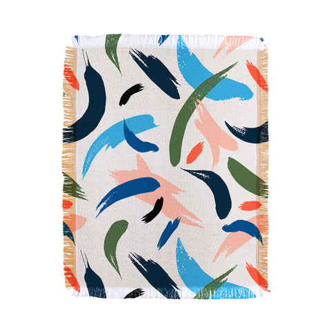 Marta Barragan Camarasa Brushstrokes 019 Throw Blanket