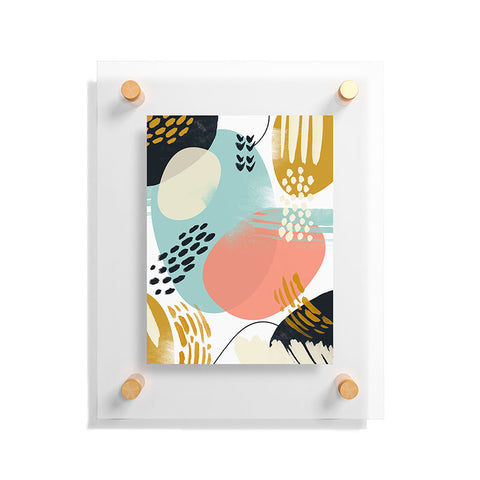 Marta Barragan Camarasa Brushstrokes abstract art Floating Acrylic Print