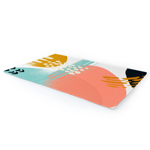 Marta Barragan Camarasa Brushstrokes abstract art Area Rug