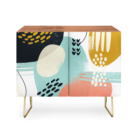 Marta Barragan Camarasa Brushstrokes abstract art Credenza