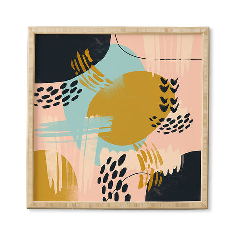Marta Barragan Camarasa Brushstrokes abstract art I Framed Wall Art