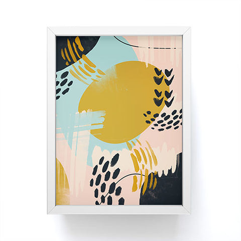 Marta Barragan Camarasa Brushstrokes abstract art I Framed Mini Art Print