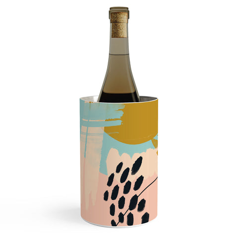 Marta Barragan Camarasa Brushstrokes abstract art I Wine Chiller