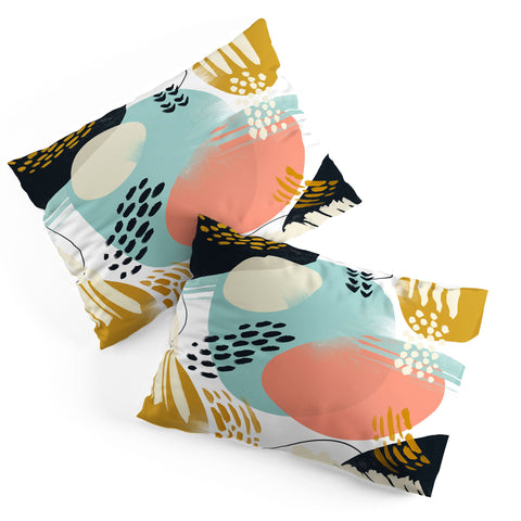 Marta Barragan Camarasa Brushstrokes abstract art Pillow Shams