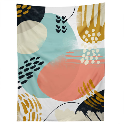 Marta Barragan Camarasa Brushstrokes abstract art Tapestry