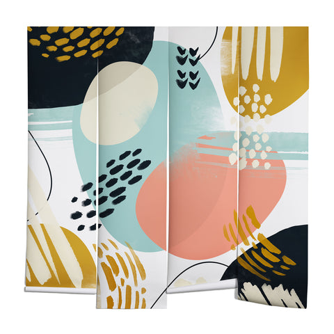 Marta Barragan Camarasa Brushstrokes abstract art Wall Mural